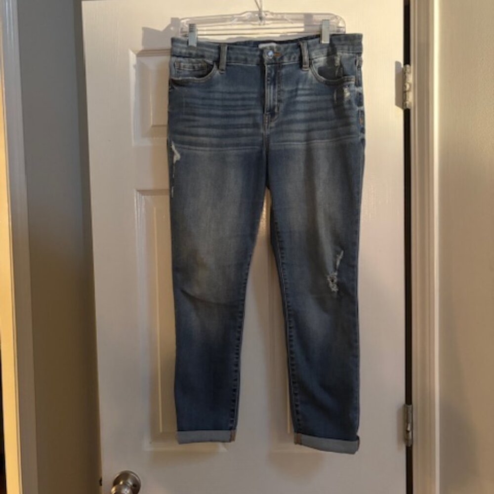 Studio Blue Jude Mid Rise Cropped Clean Skinny Jean - 12